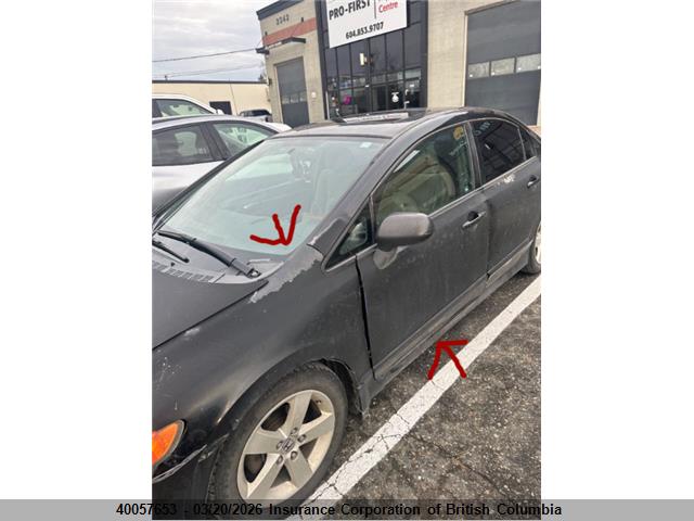 Aukcja sprzedaży 2006 Honda Civic, vin: 2HGFA16826H011579, numer aukcji: 40057653
