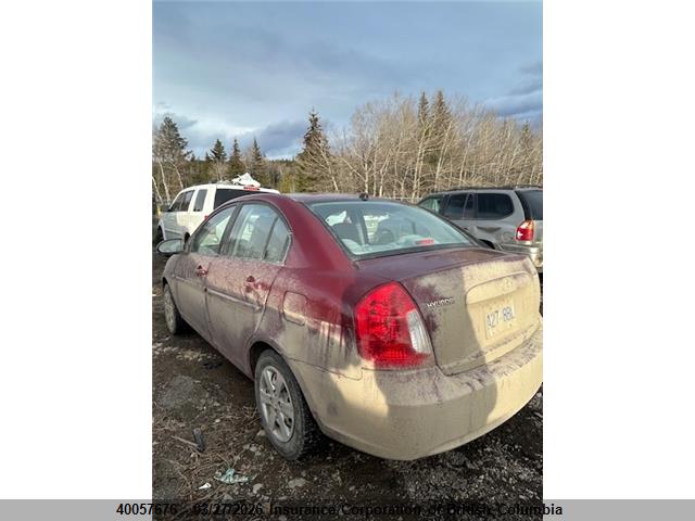 Aukcja sprzedaży 2008 Hyundai Accent Gls, vin: KMHCN45C18U264000, numer aukcji: 40057676