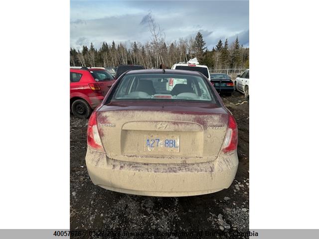 Aukcja sprzedaży 2008 Hyundai Accent Gls, vin: KMHCN45C18U264000, numer aukcji: 40057676