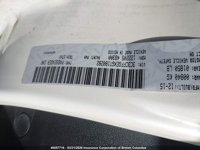 Fiat 500 2016 3C3CFFGEXGT180282 Image 9