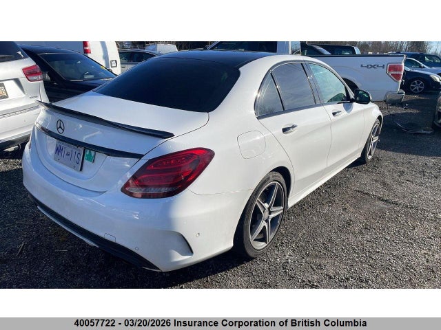 40057722 :رقم المزاد ، 55SWF4KB2GU123839 vin ، 2016 Mercedes-benz C 300 4mati مزاد بيع