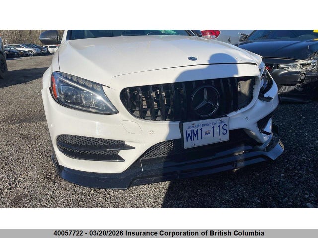 40057722 :رقم المزاد ، 55SWF4KB2GU123839 vin ، 2016 Mercedes-benz C 300 4mati مزاد بيع