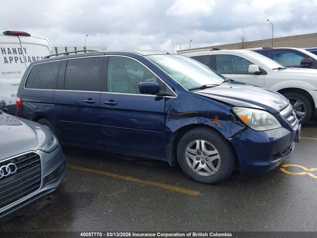 40057770 :رقم المزاد ، 5FNRL38635B504611 vin ، 2005 Honda Odyssey Ex-l مزاد بيع