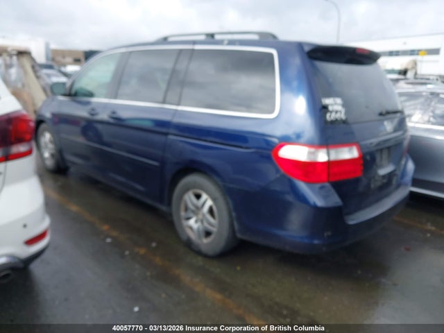 40057770 :رقم المزاد ، 5FNRL38635B504611 vin ، 2005 Honda Odyssey Ex-l مزاد بيع