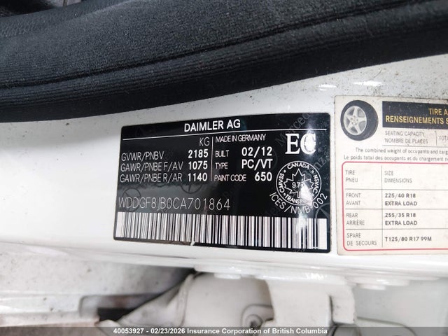 Продажа на аукционе авто 2012 Mercedes-benz C 350 4matic, vin: WDDGF8JB0CA701864, номер лота: 40053927