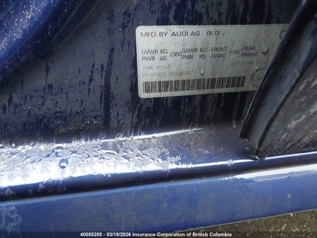 Продаж на аукціоні авто 2014 Audi S4 Premium, vin: WAUFGCFL2EA055007, номер лоту: 40055205