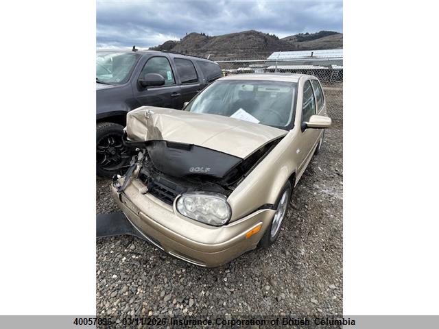 40057896 :رقم المزاد ، 9BWGK61J024030605 vin ، 2002 Volkswagen Golf مزاد بيع