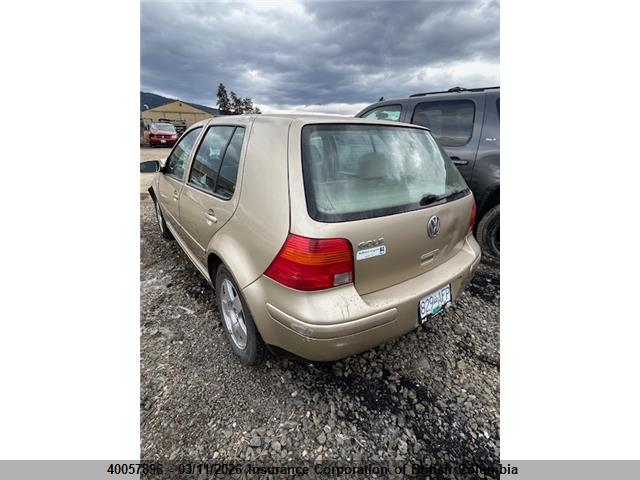 40057896 :رقم المزاد ، 9BWGK61J024030605 vin ، 2002 Volkswagen Golf مزاد بيع