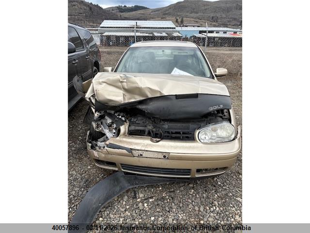 40057896 :رقم المزاد ، 9BWGK61J024030605 vin ، 2002 Volkswagen Golf مزاد بيع