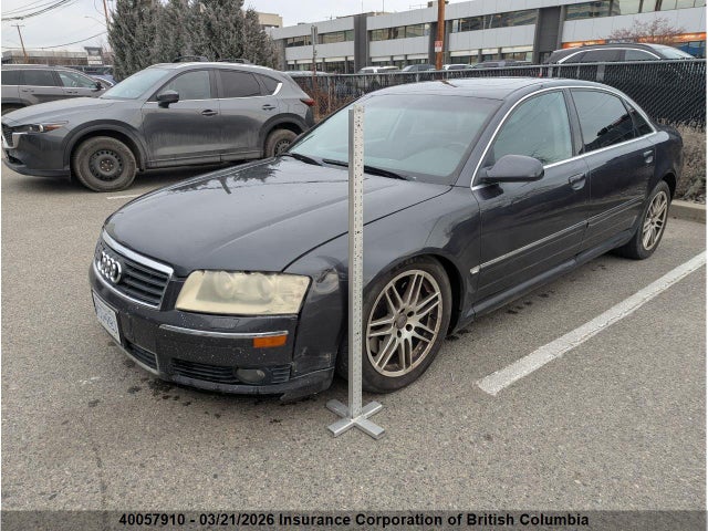 40057910 :رقم المزاد ، WAUML44E14N012539 vin ، 2004 Audi A8 مزاد بيع