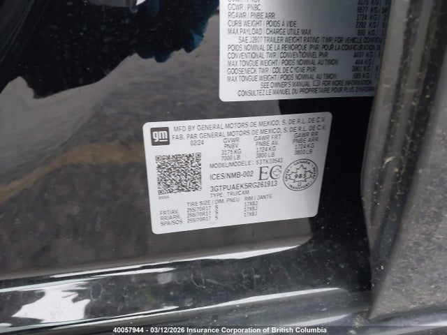 3GTPUAEK5RG261913 GMC Sierra K1500