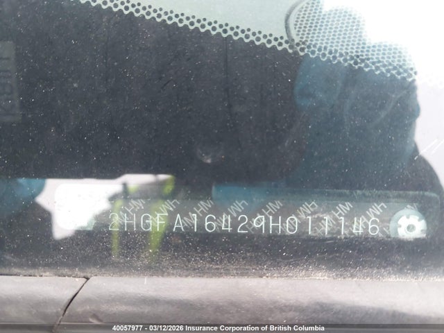 Aukcja sprzedaży 2009 Honda Civic, vin: 2HGFA16429H011146, numer aukcji: 40057977