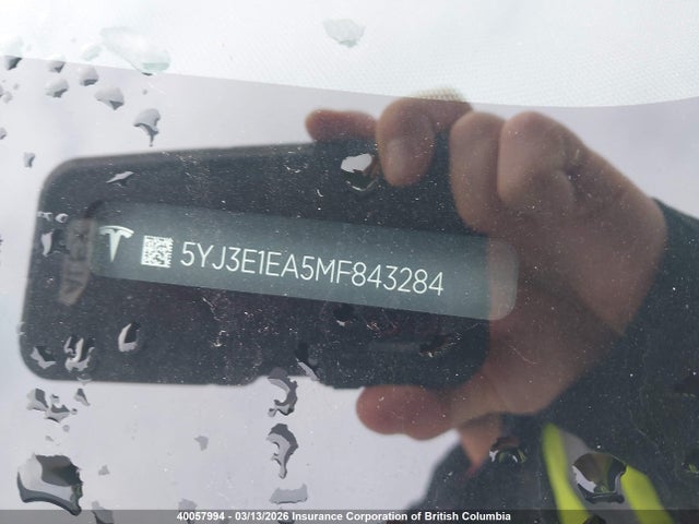 Aukcja sprzedaży 2021 Tesla Model 3, vin: 5YJ3E1EA5MF843284, numer aukcji: 40057994
