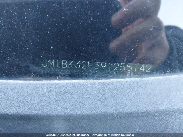 40054867 :رقم المزاد ، JM1BK32F391255142 vin ، 2009 Mazda 3 I مزاد بيع