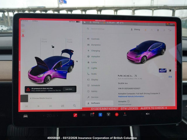 Tesla MODEL 3 2019 5YJ3E1EA6KF425927 Image 7