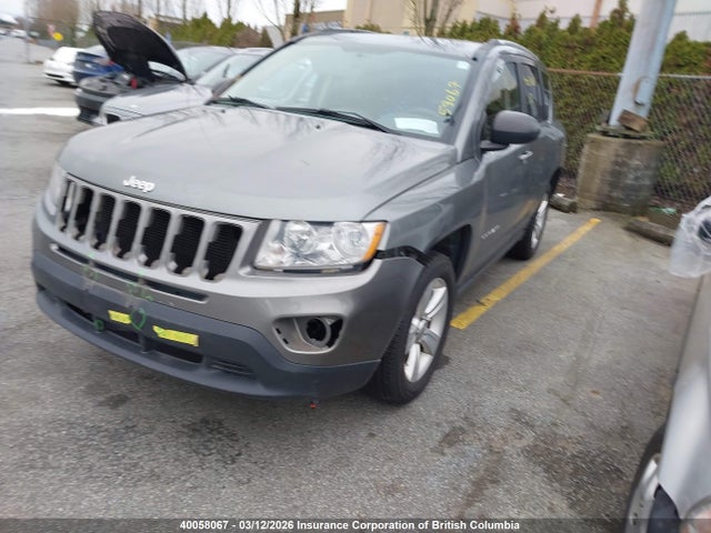 Продажа на аукционе авто 2012 Jeep Compass Sport/north, vin: 1C4NJDAB7CD614423, номер лота: 40058067