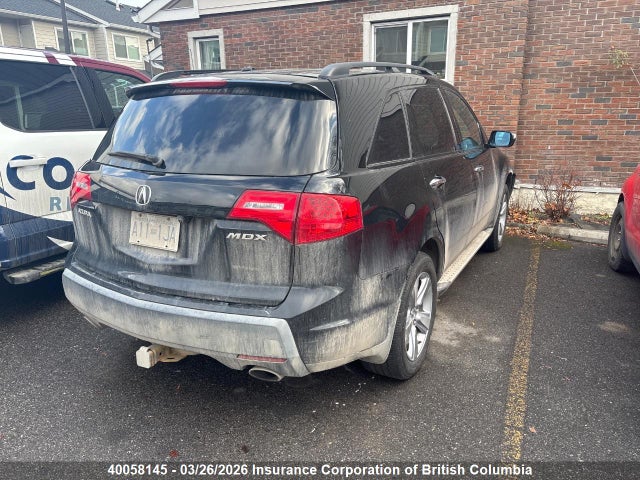 40058145 :رقم المزاد ، 2HNYD288X8H000182 vin ، 2008 Acura Mdx مزاد بيع