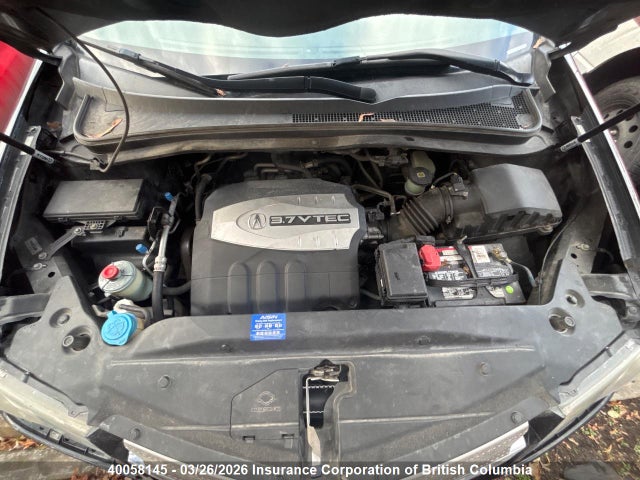 40058145 :رقم المزاد ، 2HNYD288X8H000182 vin ، 2008 Acura Mdx مزاد بيع