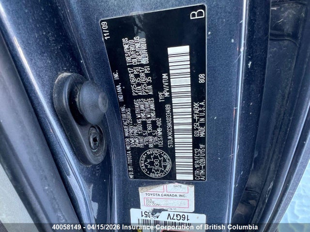 2010 Toyota Sienna Le მანქანა იყიდება აუქციონზე, vin: 5TDJK4CC9AS033489, აუქციონის ნომერი: 40058149