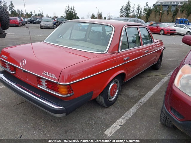 Продажа на аукционе авто 1978 Mercedes-benz 300 D, vin: 12313012070309, номер лота: 40014026