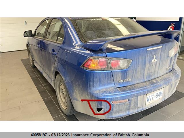 40058197 :رقم المزاد ، JA32U2FU8AU603743 vin ، 2010 Mitsubishi Lancer Se مزاد بيع