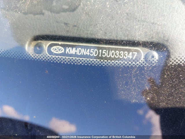 Aukcja sprzedaży 2005 Hyundai Elantra Gls/gt, vin: KMHDN45D15U033347, numer aukcji: 40058200
