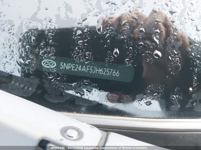 5NPE24AF5JH625766 Hyundai SONATA GL