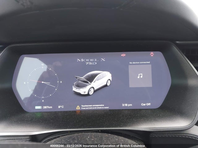 5YJXCAE20JF119580 Tesla Model X Awd/standard Range