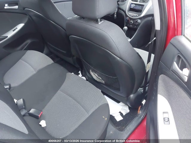 40058257 :رقم المزاد ، KMHCT5AEXDU085094 vin ، 2013 Hyundai Accent Gl مزاد بيع