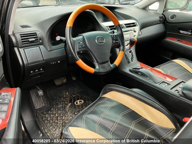 40058285 :رقم المزاد ، 2T2BK1BA8CC137384 vin ، 2012 Lexus Rx 350 مزاد بيع