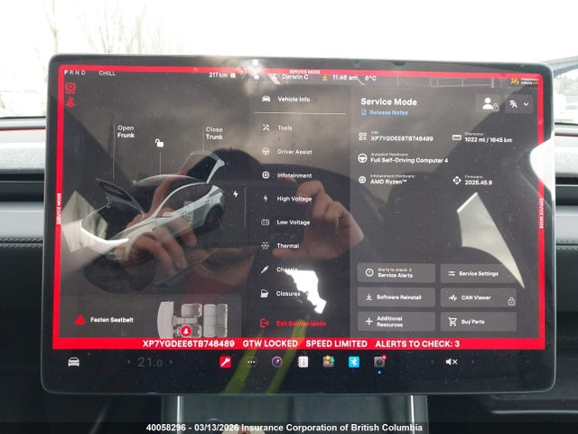 Aukcja sprzedaży 2026 Tesla Model Y, vin: XP7YGDEE6TB748489, numer aukcji: 40058296