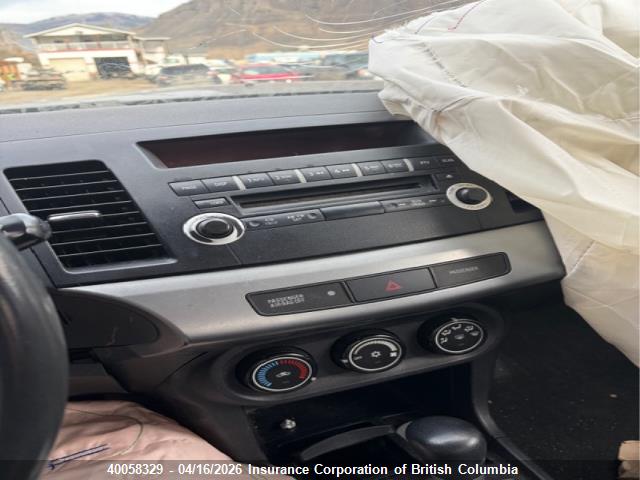 40058329 :رقم المزاد ، JA3AU26U49U614603 vin ، 2009 Mitsubishi Lancer مزاد بيع