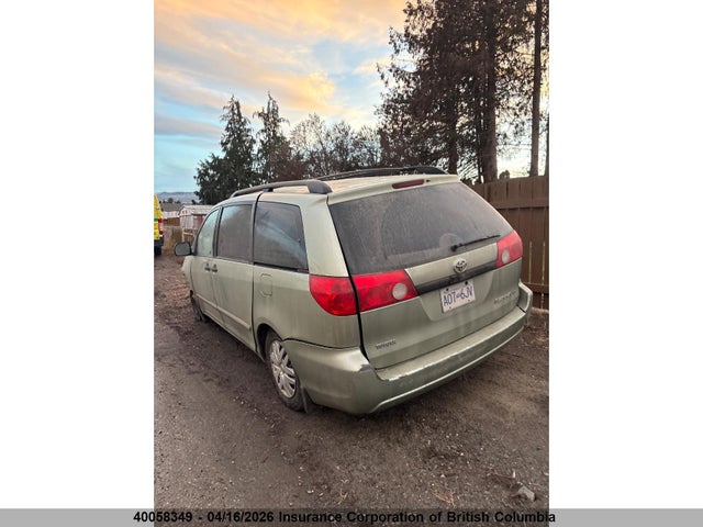2006 Toyota Sienna Ce 7 Passenger/ce 8 Passenger მანქანა იყიდება აუქციონზე, vin: 5TDZA29C76S403928, აუქციონის ნომერი: 40058349