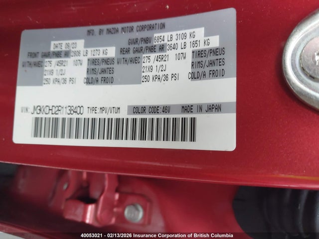 JM3KKDHD2R1138400 Mazda Cx-90 Premium