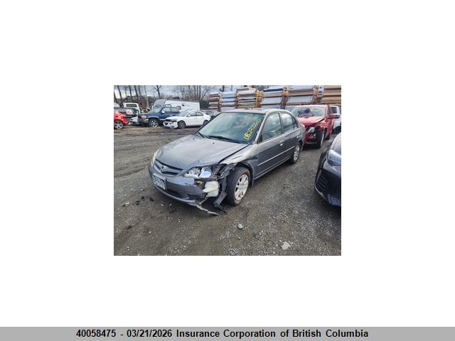 Продажа на аукционе авто 2005 Honda Civic, vin: 2HGES16605H002269, номер лота: 40058475
