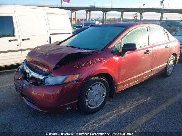 Aukcja sprzedaży 2008 Honda Civic, vin: 2HGFA16418H014182, numer aukcji: 40058493
