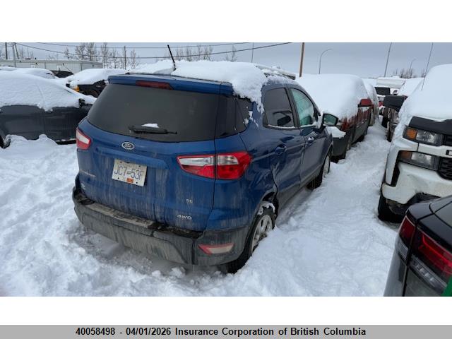 Продажа на аукционе авто 2019 Ford Ecosport Se, vin: MAJ6S3GL2KC274880, номер лота: 40058498