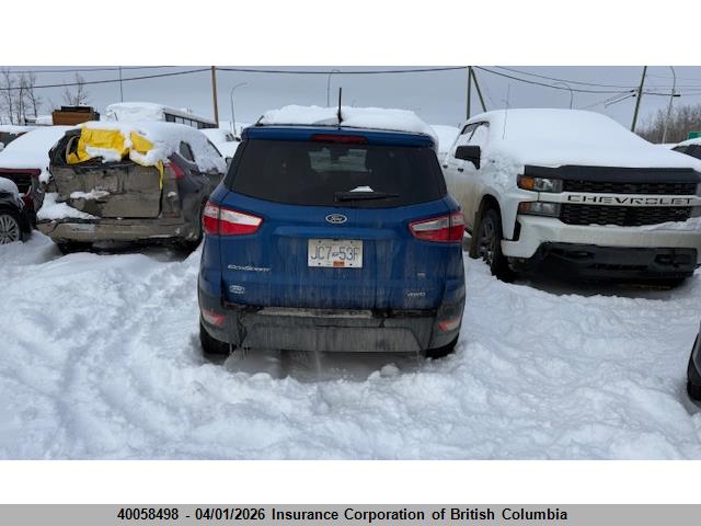 Продажа на аукционе авто 2019 Ford Ecosport Se, vin: MAJ6S3GL2KC274880, номер лота: 40058498
