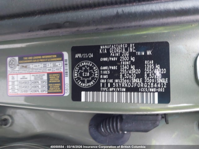 5XYRKDJF0RG284412 KIA Sorento Sx/x-line Sx Prestige/x-pro Sx Prestige
