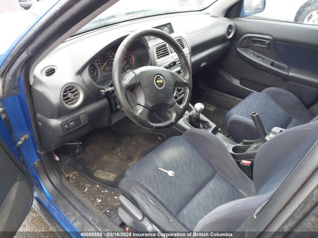 Aukcja sprzedaży 2003 Subaru Impreza Wrx, vin: JF1GG29673G810336, numer aukcji: 40058558