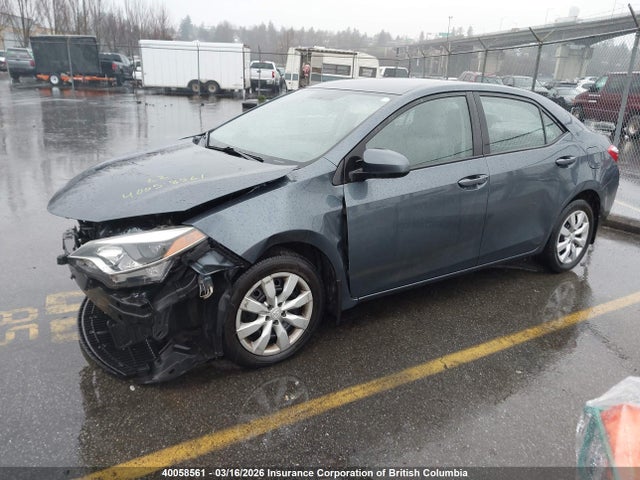 Aukcja sprzedaży 2015 Toyota Corolla L/le/le Pls/prm/s/s Pls, vin: 2T1BURHEXFC339851, numer aukcji: 40058561