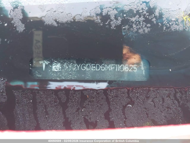 5YJYGDED6MF110625 Tesla Model Y