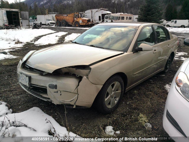 2007 Chevrolet Malibu Lt მანქანა იყიდება აუქციონზე, vin: 1G1ZT58N37F191926, აუქციონის ნომერი: 40058591
