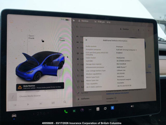 Aukcja sprzedaży 2022 Tesla Model Y Long Range, vin: 7SAYGDEE5NF437501, numer aukcji: 40058608