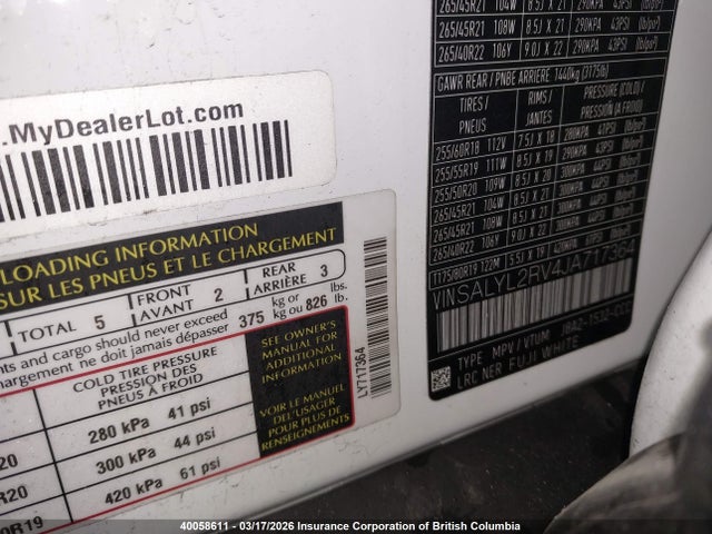 SALYL2RV4JA717364 Land Rover Range Rover Velar R-dynamic Se