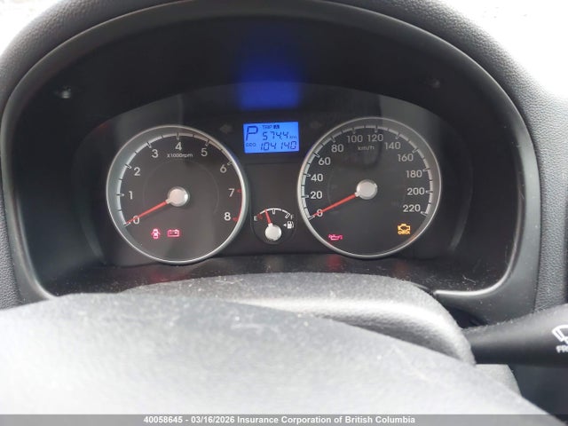 2010 Hyundai Accent Gl მანქანა იყიდება აუქციონზე, vin: KMHCN3BC9AU164540, აუქციონის ნომერი: 40058645