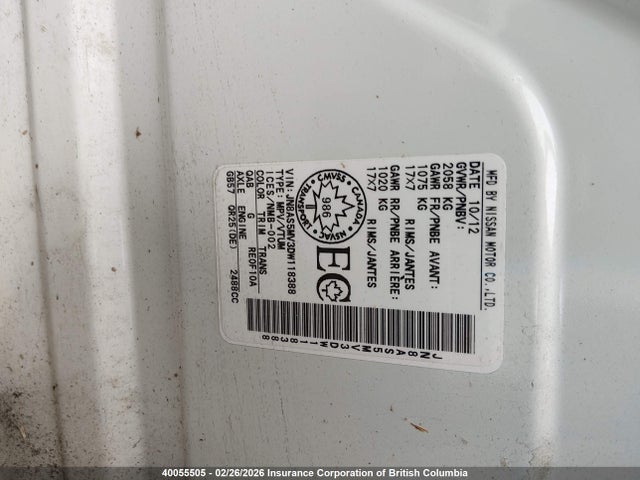 Aukcja sprzedaży 2013 Nissan Rogue S/sv, vin: JN8AS5MV3DW118388, numer aukcji: 40055505