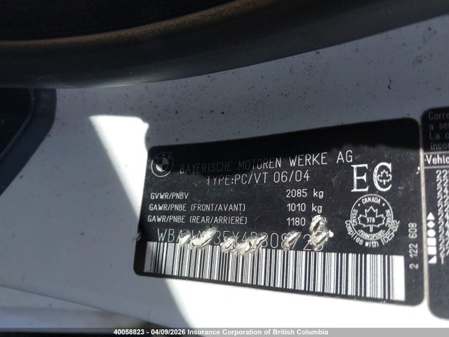 Aukcja sprzedaży 2004 Bmw 530i, vin: WBANA735X4B808723, numer aukcji: 40058823