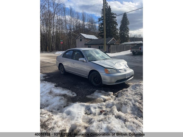 2003 Honda Civic მანქანა იყიდება აუქციონზე, vin: 2HGES156X3H912204, აუქციონის ნომერი: 40058838