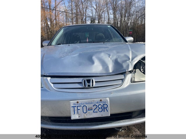 2003 Honda Civic მანქანა იყიდება აუქციონზე, vin: 2HGES156X3H912204, აუქციონის ნომერი: 40058838